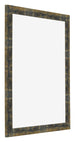 Bilderrahmen 40x55cm Blau Gold Meliert MDF Pisa Vorne Schrag | Yourdecoration.at