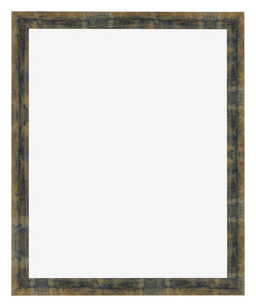 Bilderrahmen 40x55cm Blau Gold Meliert MDF Pisa Vorne | Yourdecoration.at