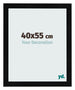Bilderrahmen 40x55cm Schwarz Silber Poliert MDF Pisa Vorne Messe | Yourdecoration.at