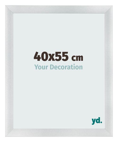 Bilderrahmen 40x55cm Silber Schwarz Gewischt MDF Pisa Vorne Messe | Yourdecoration.at