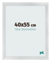 Bilderrahmen 40x55cm Silber Schwarz Gewischt MDF Pisa Vorne Messe | Yourdecoration.at