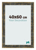 Bilderrahmen 40x60cm Blau Gold Meliert MDF Pisa Vorne Messe | Yourdecoration.at