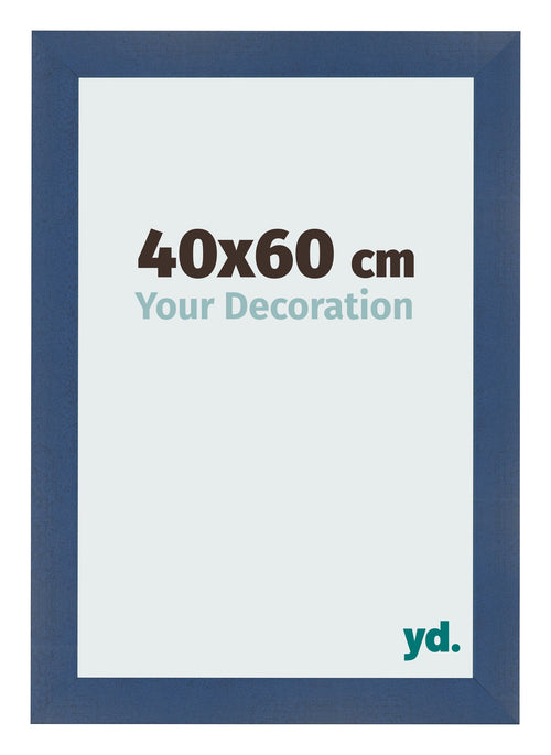 Bilderrahmen 40x60cm Dunkelblau Gewischt MDF Pisa Vorne Messe | Yourdecoration.at