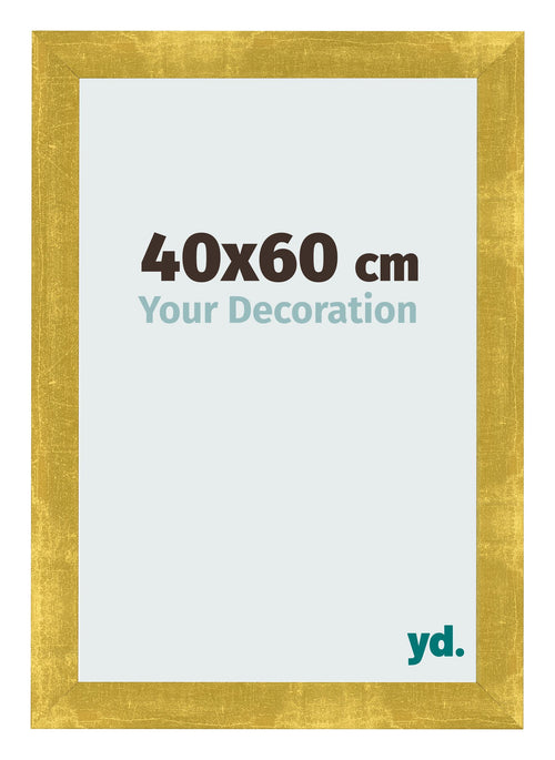 Bilderrahmen 40x60cm Gold Vintage MDF Pisa Vorne Messe | Yourdecoration.at