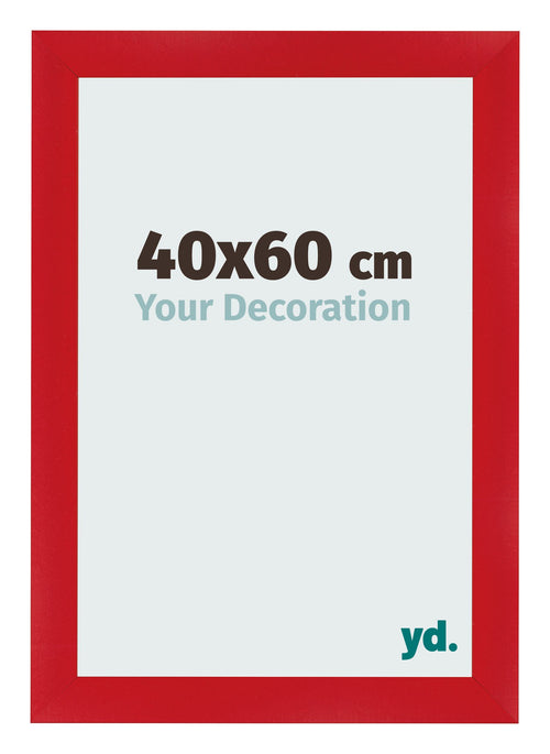 Bilderrahmen 40x60cm Rot MDF Pisa Vorne Messe | Yourdecoration.at