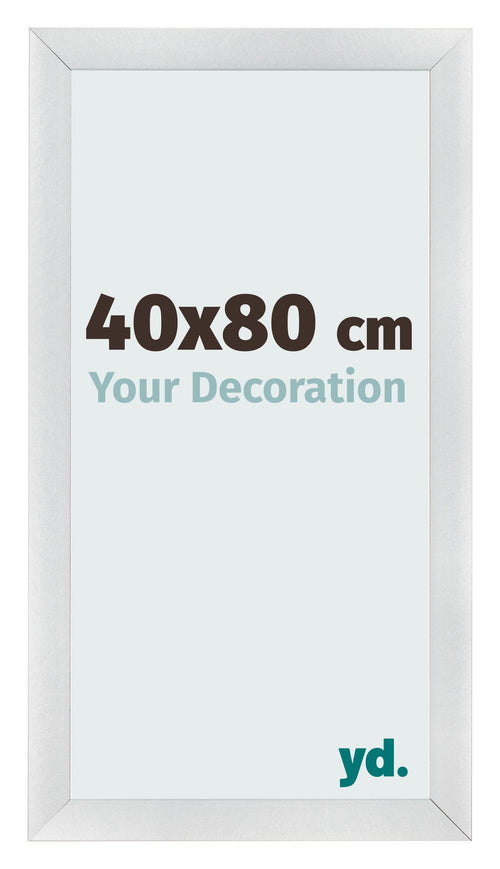 Bilderrahmen 40x80cm Silber Schwarz Gewischt MDF Pisa Vorne Messe | Yourdecoration.at