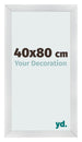 Bilderrahmen 40x80cm Silber Schwarz Gewischt MDF Pisa Vorne Messe | Yourdecoration.at