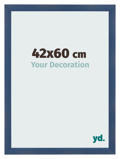 Bilderrahmen 42x60cm Dunkelblau Gewischt MDF Pisa Vorne Messe | Yourdecoration.at
