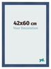 Bilderrahmen 42x60cm Dunkelblau Gewischt MDF Pisa Vorne Messe | Yourdecoration.at