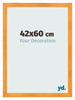 Bilderrahmen 42x60cm Orange MDF Pisa Vorne Messe | Yourdecoration.at