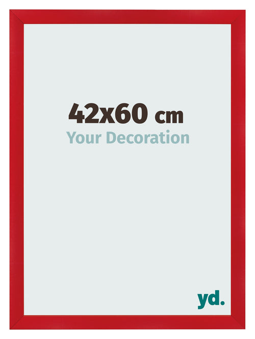 Bilderrahmen 42x60cm Rot MDF Pisa Vorne Messe | Yourdecoration.at