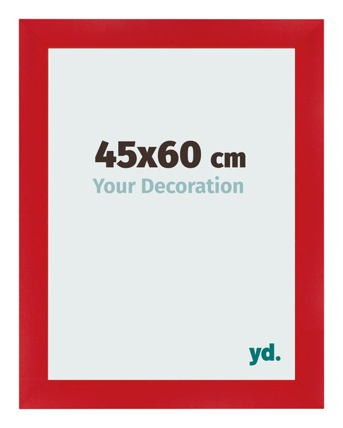 Bilderrahmen 45x60cm Rot MDF Pisa Vorne Messe | Yourdecoration.at