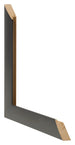 Bilderrahmen 45x60cm Schwarz Silber Poliert MDF Pisa Detail Querschnitte | Yourdecoration.at