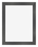 Bilderrahmen 45x60cm Schwarz Silber Poliert MDF Pisa Vorne | Yourdecoration.at