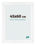 Bilderrahmen 45x60cm Weiß Vintage MDF Pisa Vorne Messe | Yourdecoration.at