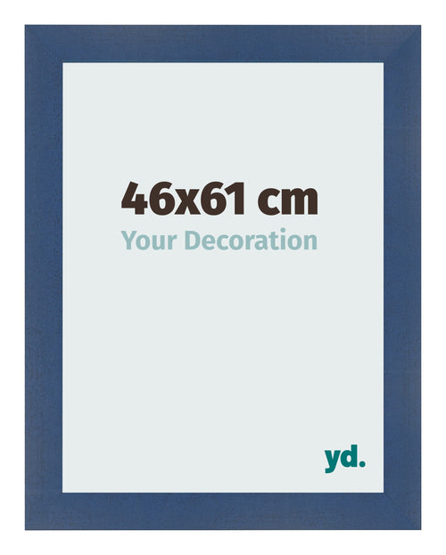 Bilderrahmen 46x61cm Dunkelblau Gewischt MDF Pisa Vorne Messe | Yourdecoration.at