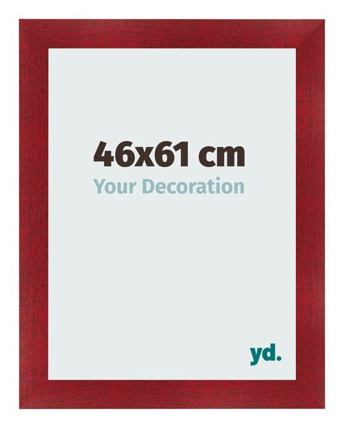 Bilderrahmen 46x61cm Weinrot Gewischt MDF Pisa Vorne Messe | Yourdecoration.at