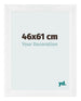 Bilderrahmen 46x61cm Weiß Vintage MDF Pisa Vorne Messe | Yourdecoration.at