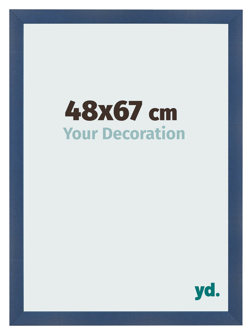 Bilderrahmen 48x67cm Dunkelblau Gewischt MDF Pisa Vorne Messe | Yourdecoration.at