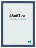 Bilderrahmen 48x67cm Dunkelblau Gewischt MDF Pisa Vorne Messe | Yourdecoration.at