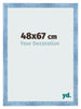Bilderrahmen 48x67cm Hellblau Gewischt MDF Pisa Vorne Messe | Yourdecoration.at