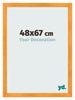 Bilderrahmen 48x67cm Orange MDF Pisa Vorne Messe | Yourdecoration.at
