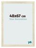 Bilderrahmen 48x67cm Sonoma Eiche MDF Pisa Vorne Messe | Yourdecoration.at