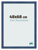 Bilderrahmen 48x68cm Dunkelblau Gewischt MDF Pisa Vorne Messe | Yourdecoration.at