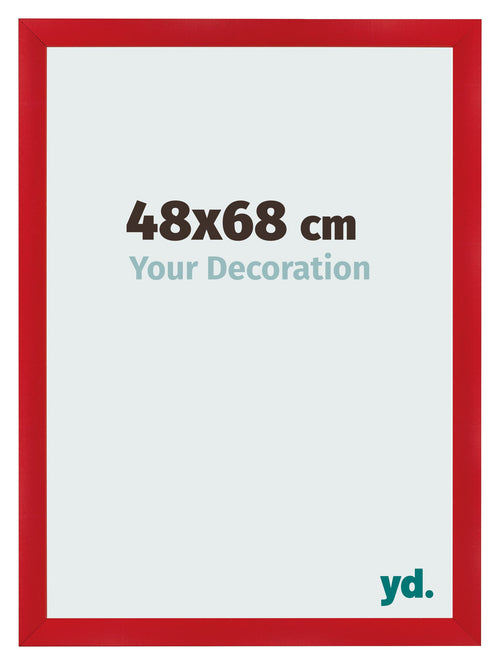 Bilderrahmen 48x68cm Rot MDF Pisa Vorne Messe | Yourdecoration.at