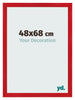 Bilderrahmen 48x68cm Rot MDF Pisa Vorne Messe | Yourdecoration.at