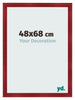 Bilderrahmen 48x68cm Weinrot Gewischt MDF Pisa Vorne Messe | Yourdecoration.at