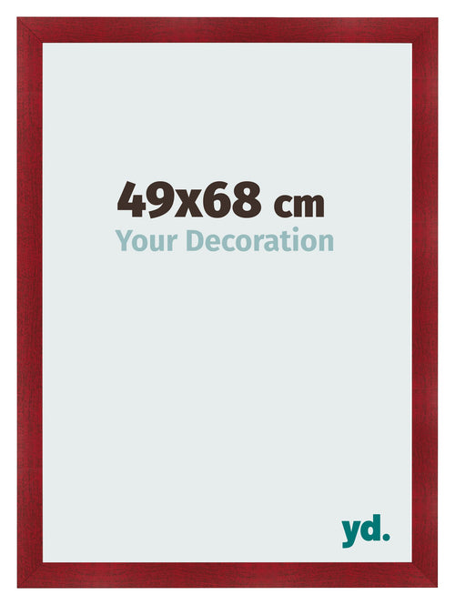 Bilderrahmen 49x68cm Weinrot Gewischt MDF Pisa Vorne Messe | Yourdecoration.at