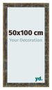 Bilderrahmen 50x100cm Blau Gold Meliert MDF Pisa Vorne Messe | Yourdecoration.at