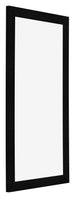 Bilderrahmen 50x100cm Schwarz Silber Poliert MDF Pisa Vorne Schrag | Yourdecoration.at