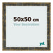 Bilderrahmen 50x50cm Blau Gold Meliert MDF Pisa Vorne Messe | Yourdecoration.at