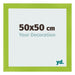 Bilderrahmen 50x50cm Grün MDF Pisa Vorne Messe | Yourdecoration.at