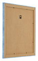 Bilderrahmen 50x50cm Hellblau Gewischt MDF Pisa Ruckseite Schrag | Yourdecoration.at