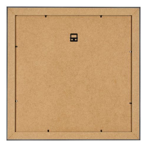 Bilderrahmen 50x50cm Schwarz Silber Poliert MDF Pisa Ruckseite | Yourdecoration.at