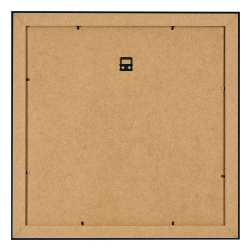 Bilderrahmen 50x50cm Schwarz Silber Poliert MDF Pisa Ruckseite | Yourdecoration.at