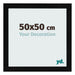 Bilderrahmen 50x50cm Schwarz Silber Poliert MDF Pisa Vorne Messe | Yourdecoration.at