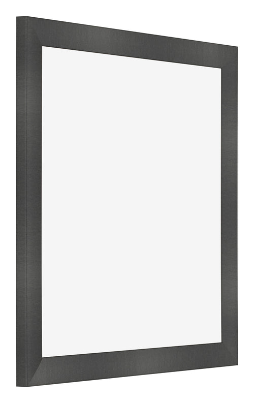 Bilderrahmen 50x50cm Schwarz Silber Poliert MDF Pisa Vorne Schrag | Yourdecoration.at