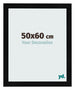 Bilderrahmen 50x60cm Schwarz Silber Poliert MDF Pisa Vorne Messe | Yourdecoration.at