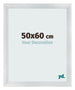 Bilderrahmen 50x60cm Silber Schwarz Gewischt MDF Pisa Vorne Messe | Yourdecoration.at