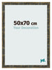 Bilderrahmen 50x70cm Blau Gold Meliert MDF Pisa Vorne Messe | Yourdecoration.at