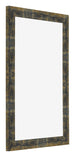 Bilderrahmen 50x75cm Blau Gold Meliert MDF Pisa Vorne Schrag | Yourdecoration.at