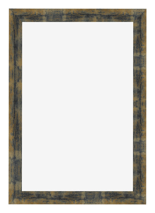 Bilderrahmen 50x75cm Blau Gold Meliert MDF Pisa Vorne | Yourdecoration.at
