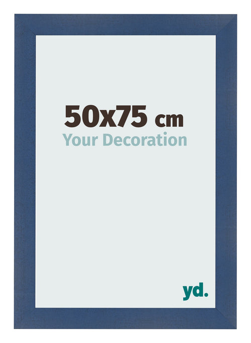Bilderrahmen 50x75cm Dunkelblau Gewischt MDF Pisa Vorne Messe | Yourdecoration.at