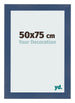 Bilderrahmen 50x75cm Dunkelblau Gewischt MDF Pisa Vorne Messe | Yourdecoration.at