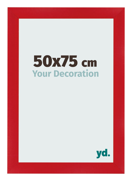 Bilderrahmen 50x75cm Rot MDF Pisa Vorne Messe | Yourdecoration.at