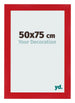 Bilderrahmen 50x75cm Rot MDF Pisa Vorne Messe | Yourdecoration.at